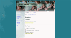 Desktop Screenshot of joanfrost.com
