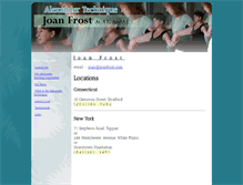 Tablet Screenshot of joanfrost.com